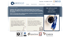 Desktop Screenshot of pentest.co.uk