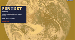 Desktop Screenshot of pentest.org
